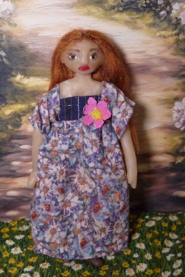 Annabelle - Young girl with flowery dress - Image 2