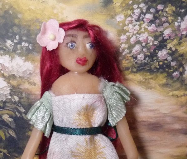 Celia - Doll with red long hair