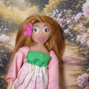 Frida - Doll with blonde hair and pink dress