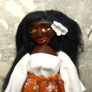 Hedda - Doll with white and orange dress