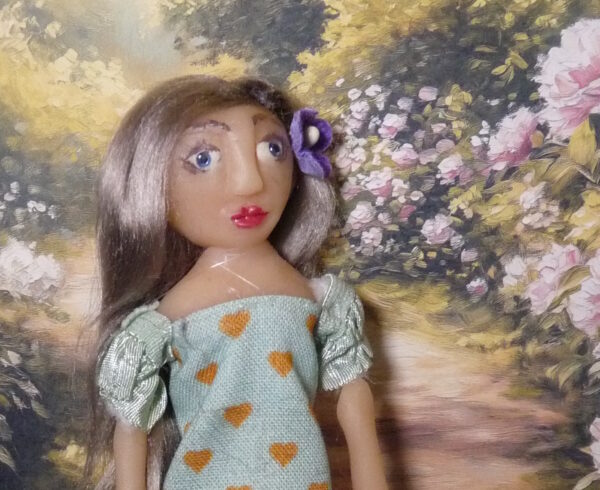 Hilma - Doll with silvery blonde hair