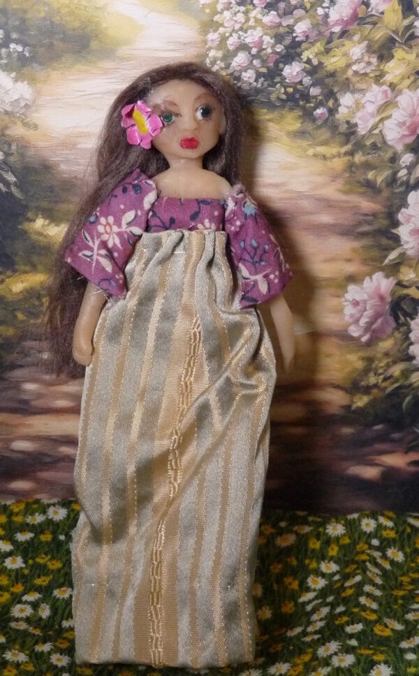 Holly - Young girl with silk dress - Image 2