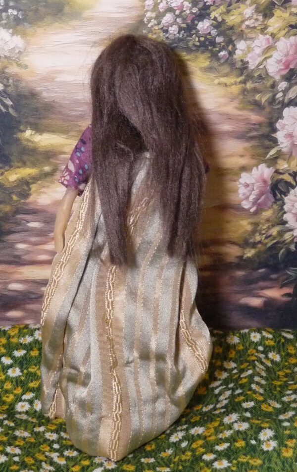 Holly - Young girl with silk dress - Image 3