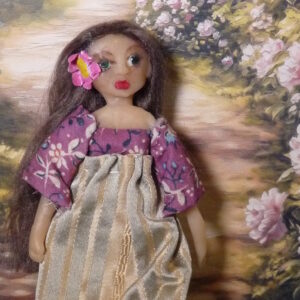Holly - Young girl with silk dress