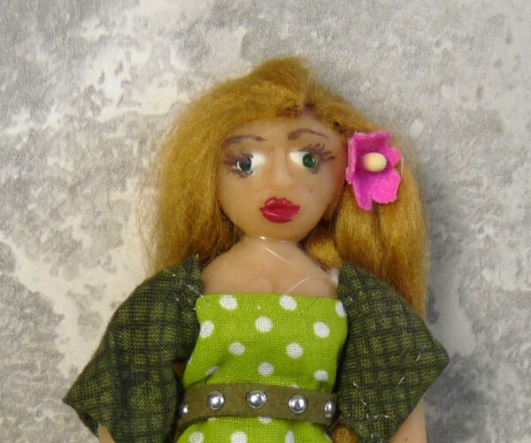 Indra - Doll in green dress