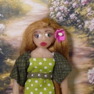 Indra - Doll in green dress