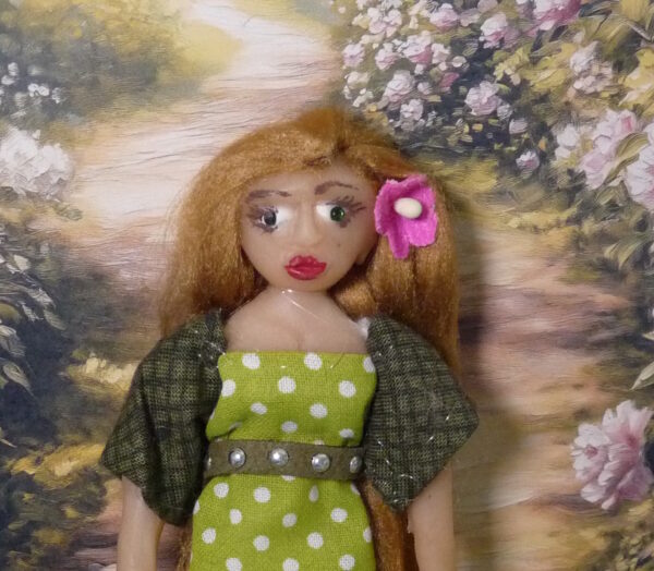 Indra - Doll in green dress