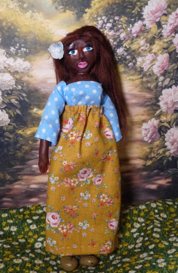 Moa - Girl with pink roses dress - Image 2