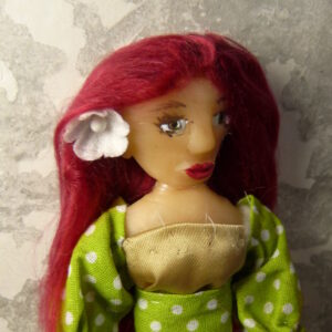 Ofelia - Doll with green eyes and red hair