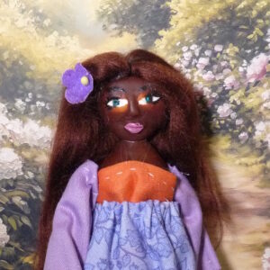 Vera - Doll with purple and orange dress