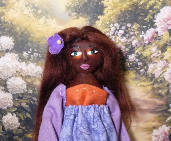 Vera - Doll with purple and orange dress