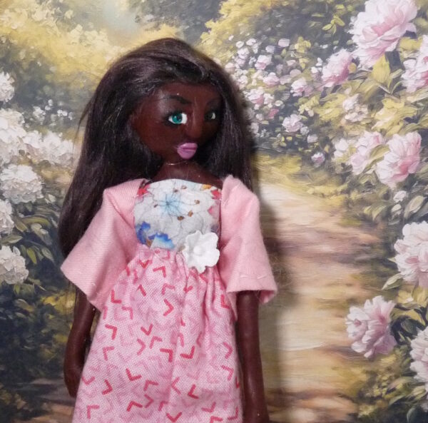 Abrielle - Doll in pink dress