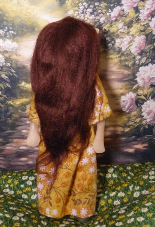 Agata - Doll in yellow and purple dress - Image 3