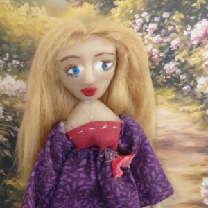 Agneta -Doll in purple dress