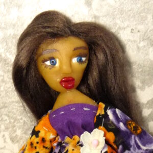 Ayra - Doll in orange and purple dress