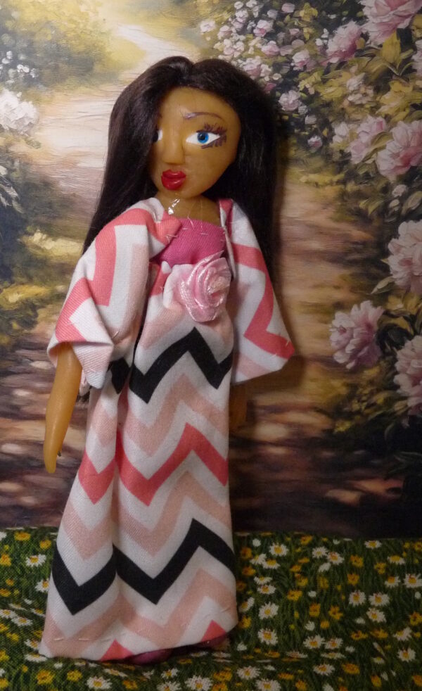 Ella - Doll in striped dress - Image 2