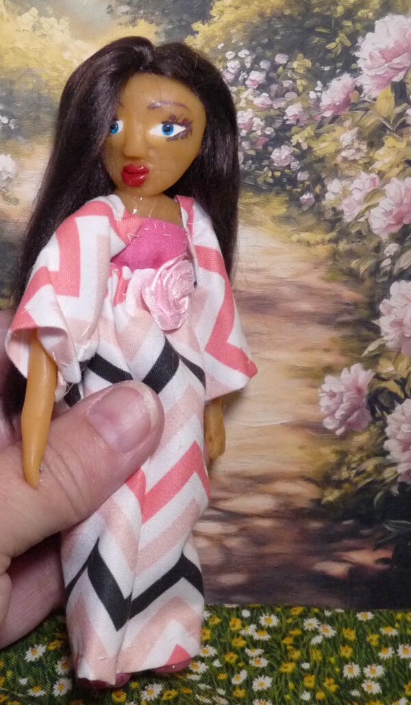 Ella - Doll in striped dress - Image 4