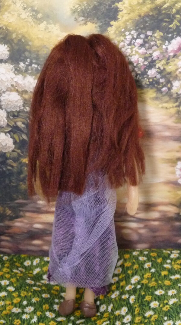 Elodie - Doll in purple and red dress - Image 3