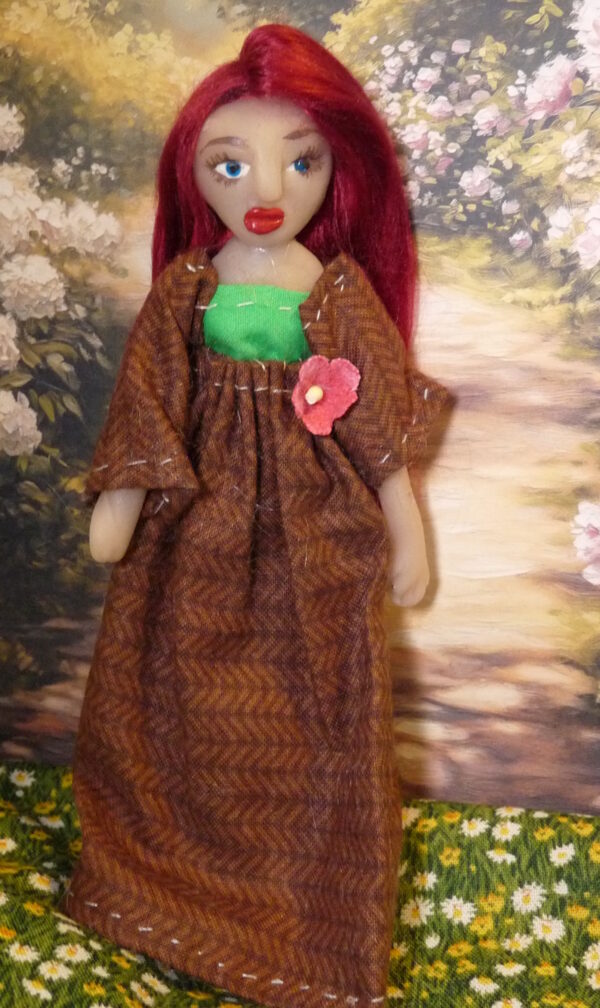 Emily - Doll in brown dress - Image 2