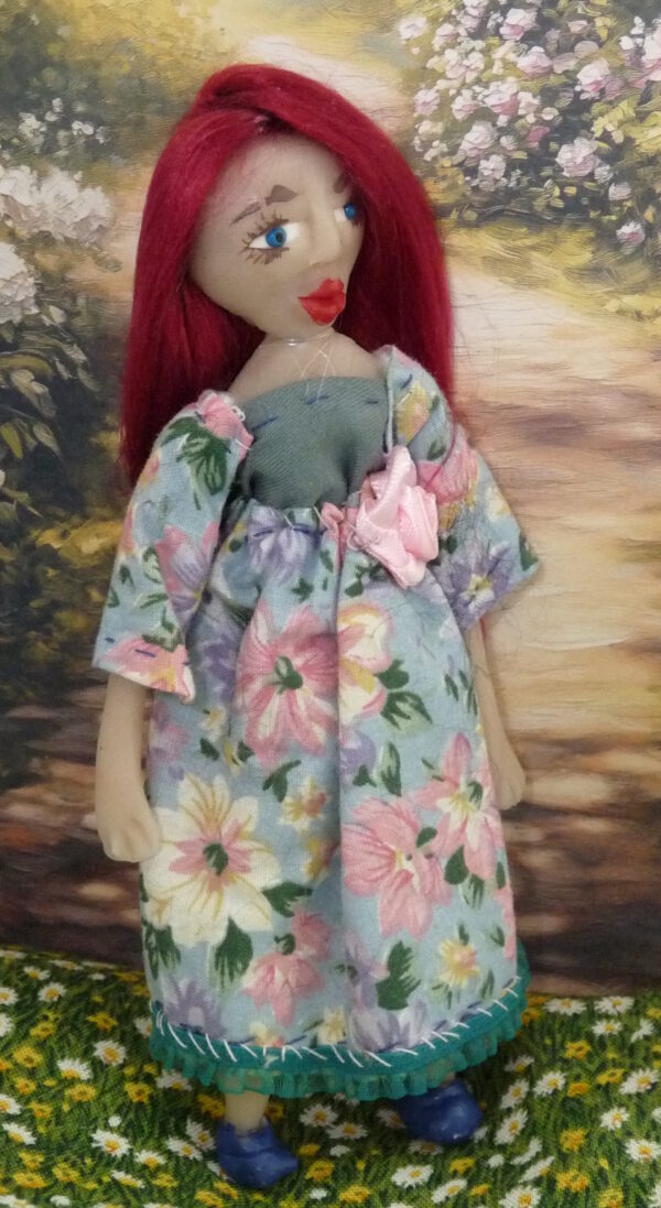Gemma - Doll in blue and pink dress - Image 2
