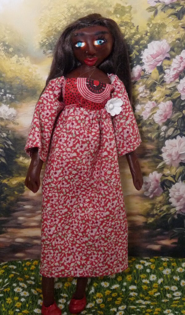 Hawla - Doll in red and white dress - Image 2