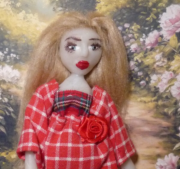Helena - Doll in red dress