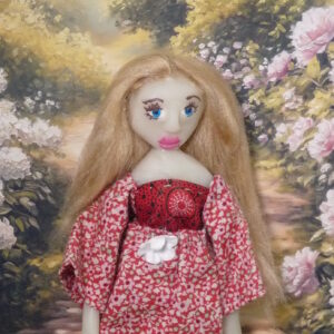Irina - Doll with red and white dress