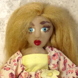 Isabella - Doll in pink and yellow dress