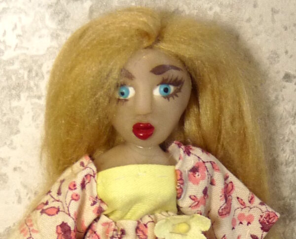 Isabella - Doll in pink and yellow dress
