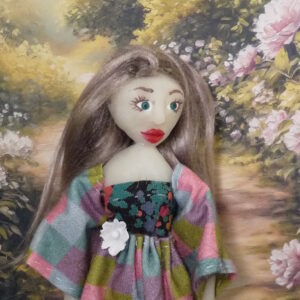 Jessie - Doll in checkered dress