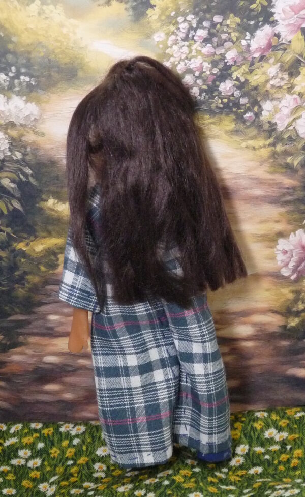 Lina - Doll in checkered dress - Image 3