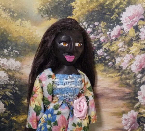 Marisol - Doll with blue and pink dress