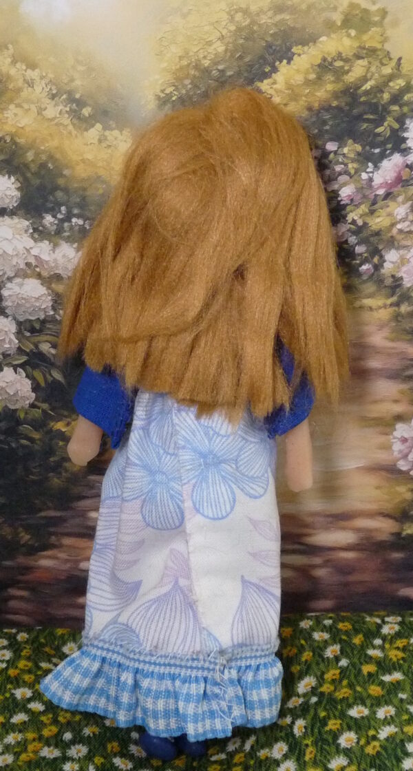 Natalia - Doll with blue and white dress - Image 3