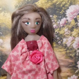 Paula - Doll in pink and red dress