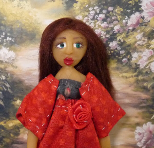 Renata - Doll in red dress