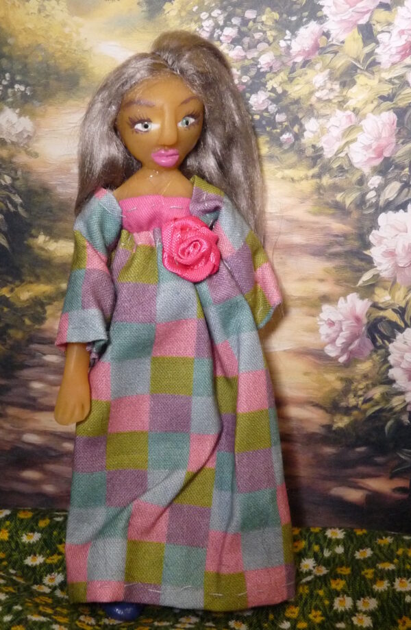 Samantha - Doll in colourful dress - Image 2
