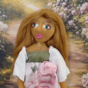 Simone - Doll with roses on dress