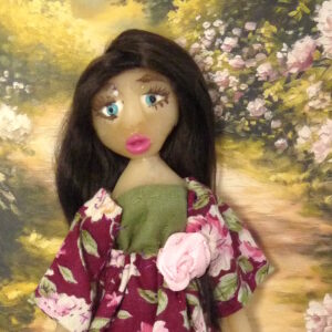 Bodil - Doll with flowery dress