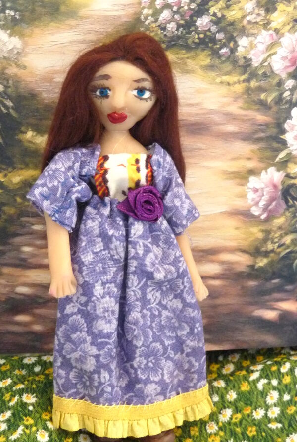 Disa - Doll in purple dress - Image 2