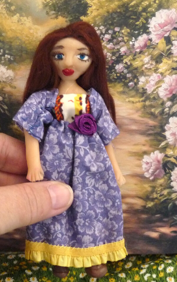 Disa - Doll in purple dress - Image 4