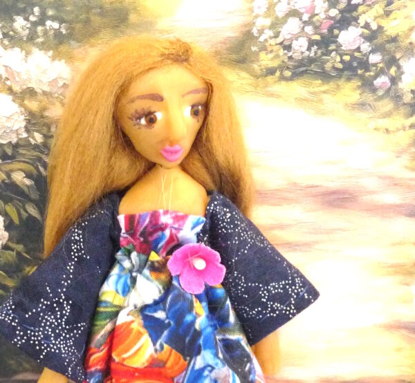 Doris - Doll with colourful dress