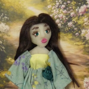 Karla - Doll with mint-green dress