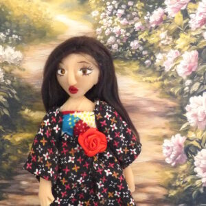 Mariana - Doll with black, red and white dress