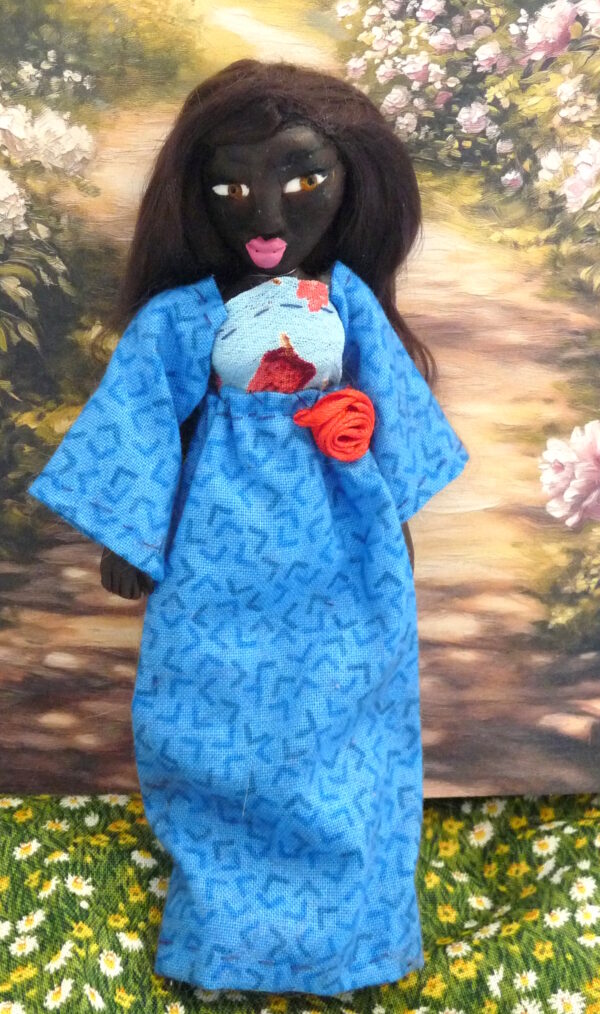 Terese - Doll with blue and red dress - Image 2